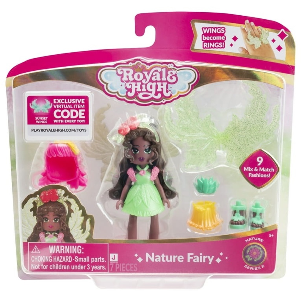 🆕 Royale High 3” Nature Fairy Fashion Doll - Figure with 9 Fashion Accessories
